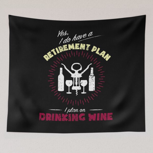Item preview, Wine Gift T Shirt Retirement Plan Is to Drink Wine designed and sold by shoppzee.
