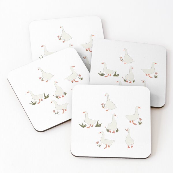 Item preview, Cute geese chilling designed and sold by DaisyRoseBliss.