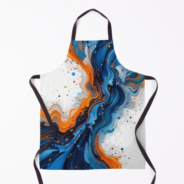 Item preview, Time Orange Blue Vibrant Fusion Colors Emotions Art designed and sold by ART ATTACK ZONE.