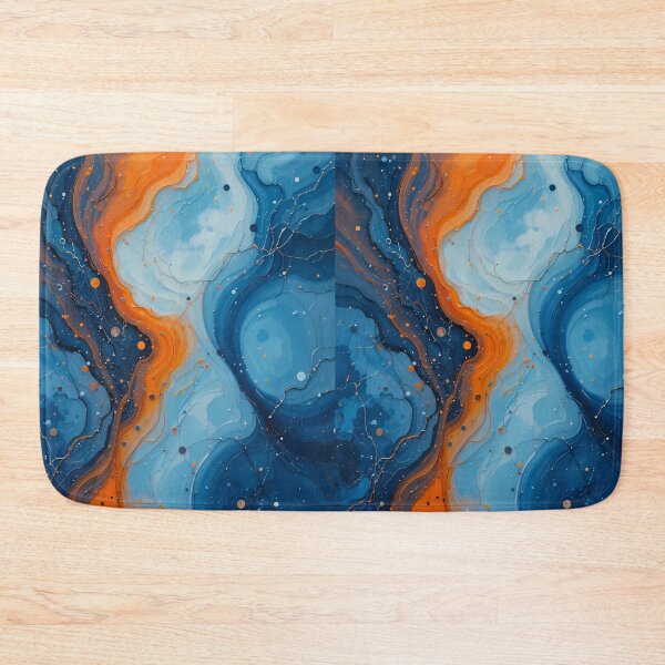 Item preview, Way Orange Blue Paint Vibrant Fusion Colors Art designed and sold by ART ATTACK ZONE.