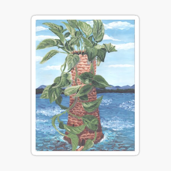 Item preview, Pothos Tower (with dragon) designed and sold by gwencannonart.