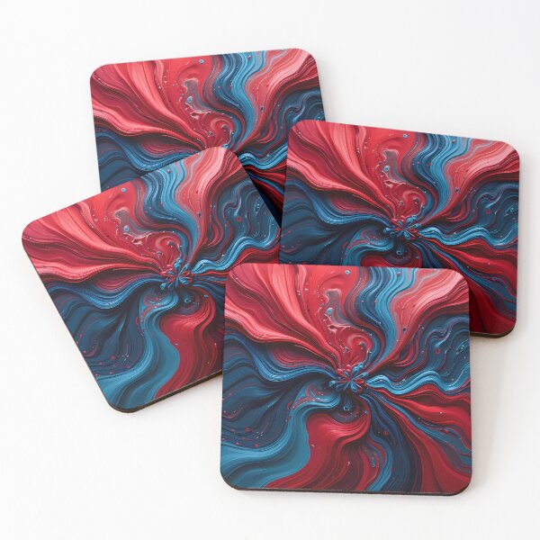 Item preview,  Red Blue Good Vibes Fusion Colors Emotions Art designed and sold by ART ATTACK ZONE.