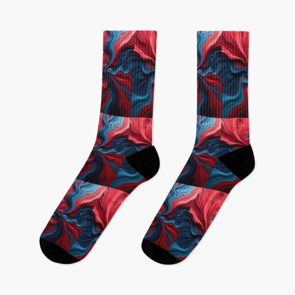 Item preview,  Red Blue Good Vibes Fusion Colors Emotions Art designed and sold by ART ATTACK ZONE.
