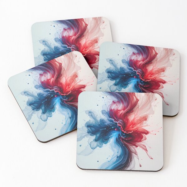 Item preview, Angel Red Blue Good Vibes Colors Emotions Art designed and sold by ART ATTACK ZONE.