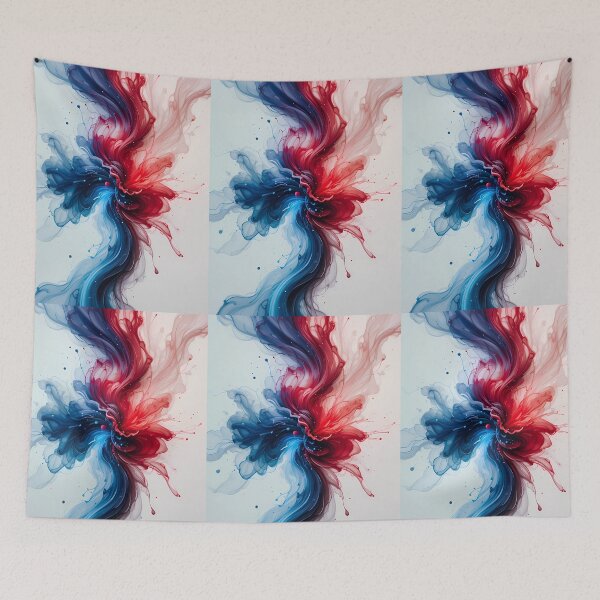 Item preview, Angel Red Blue Good Vibes Colors Emotions Art designed and sold by ART ATTACK ZONE.