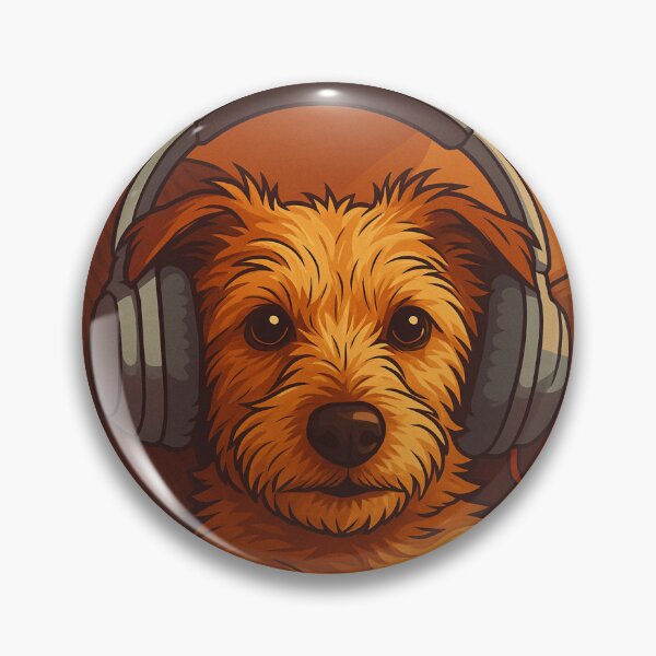 Item preview, DJ Luna on Chill Mode – Cute Funny Dog with Headphones Design designed and sold by Droneratravels.