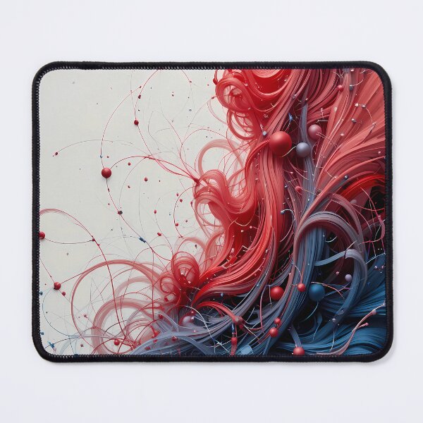 Item preview, Surreal Red Blue Good Vibes Fusion Colors Art designed and sold by ART ATTACK ZONE.