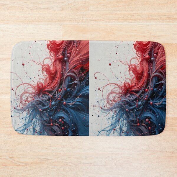 Item preview, Surreal Red Blue Good Vibes Fusion Colors Art designed and sold by ART ATTACK ZONE.
