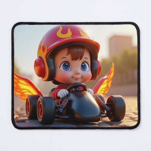 Item preview, Toddler Boy Riding Go Kart designed and sold by mystiquelicorne.