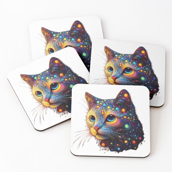 Item preview, "Glassy Glow Cat: Nature's Radiance" designed and sold by GloriousArtSKD.