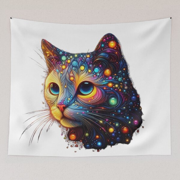Item preview, "Glassy Glow Cat: Nature's Radiance" designed and sold by GloriousArtSKD.