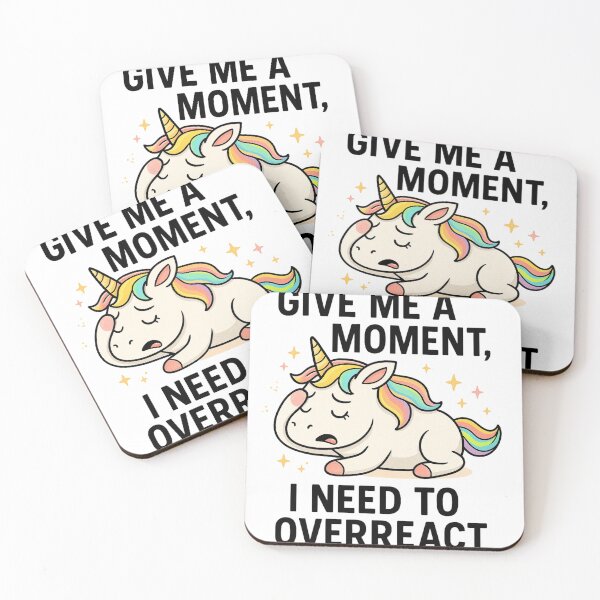 Item preview, Dramatic unicorn with funny saying designed and sold by Stickzebra-Art.