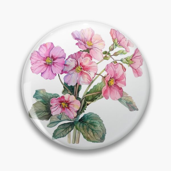 Item preview, Primrose in whimsical watercolor designed and sold by Marcu Ioachim.