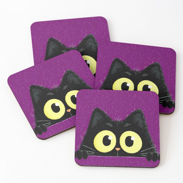 Item preview, Shy and Curious Cat Peeking from Frame designed and sold by Piotrek0001.