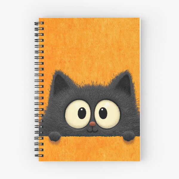 Item preview, Light Grey Cat Peeks over Peach Shade designed and sold by Piotrek0001.