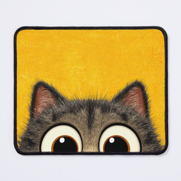 Item preview, Kitten Peeks over Border with Wonder designed and sold by Piotrek0001.