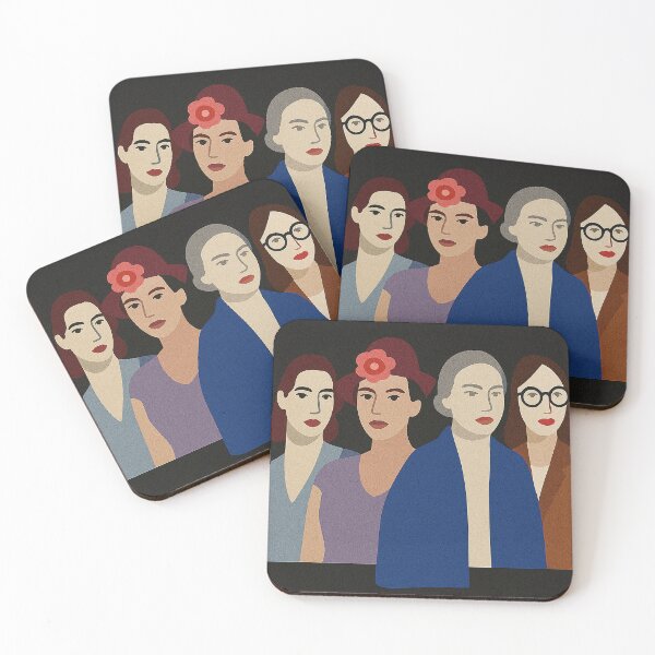 Item preview, Modern Feminist Portrait of Four Women designed and sold by weirdfishes123.