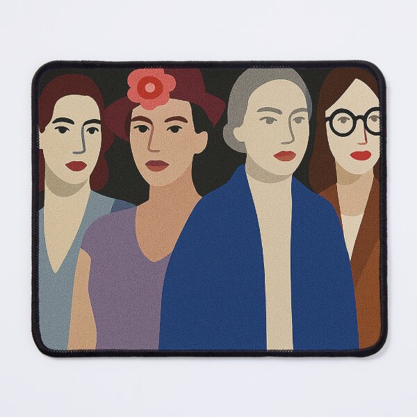 Item preview, Modern Feminist Portrait of Four Women designed and sold by weirdfishes123.
