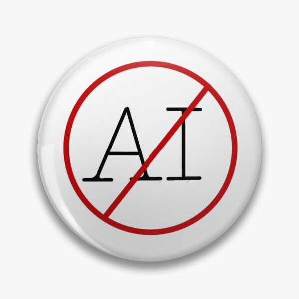 Item preview, Anti-AI screw AI keep it human simple design designed and sold by Dragon-Fans.