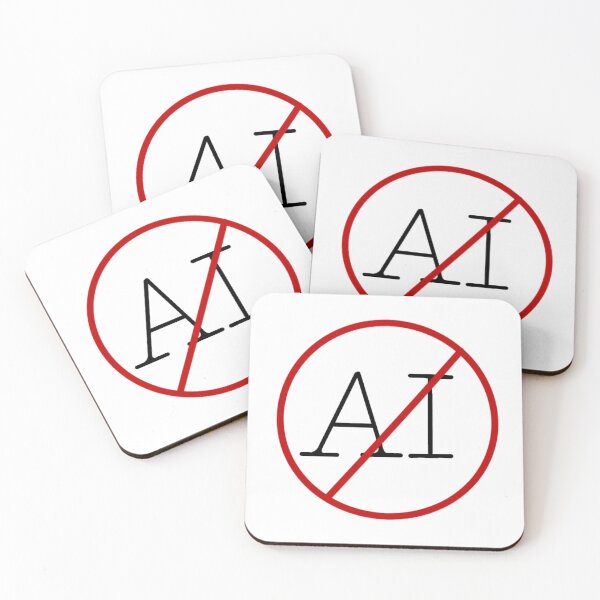 Item preview, Anti-AI screw AI keep it human simple design designed and sold by Dragon-Fans.