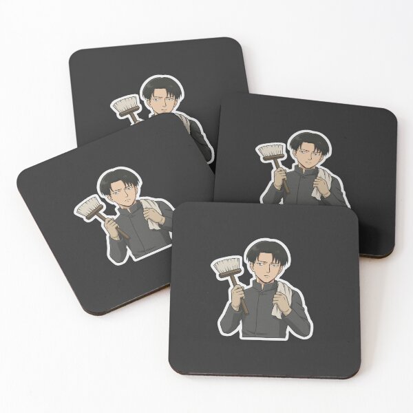Item preview, Levi Ackerman Sticker – Minimalist Cleaning Pose – Attack on Titan Anime Art designed and sold by ColorSplash123.