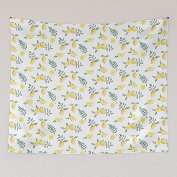 Item preview, Watercolor Lemons – Cottagecore Fruit Pattern designed and sold by Katherine Ann.