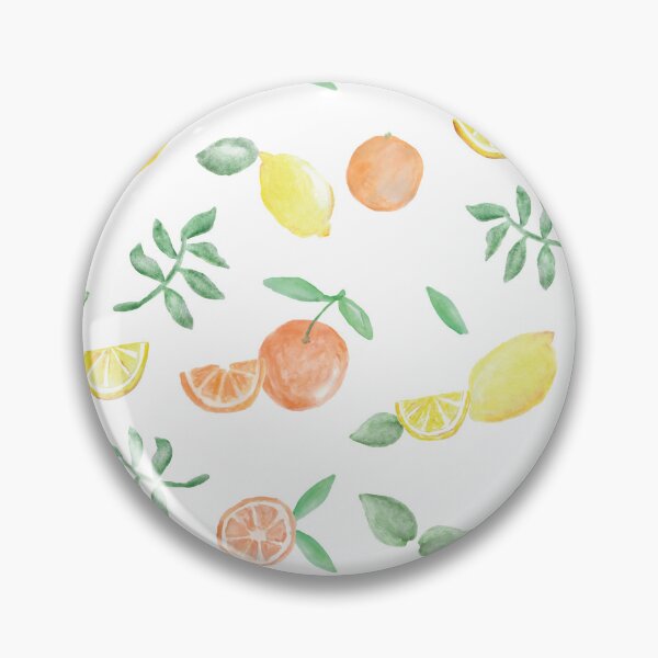 Item preview, Cottagecore Citrus Pattern – Lemons and Oranges Art designed and sold by Katherine Ann.