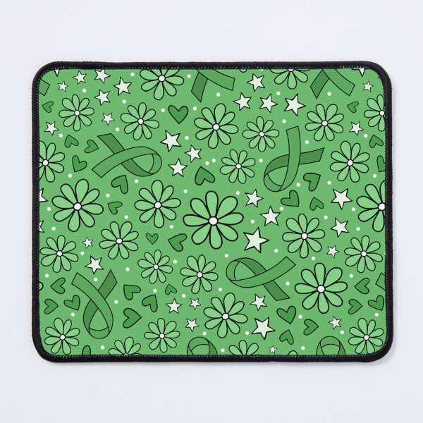 Item preview, Green Awareness Ribbon Floral designed and sold by KrisInStitches.