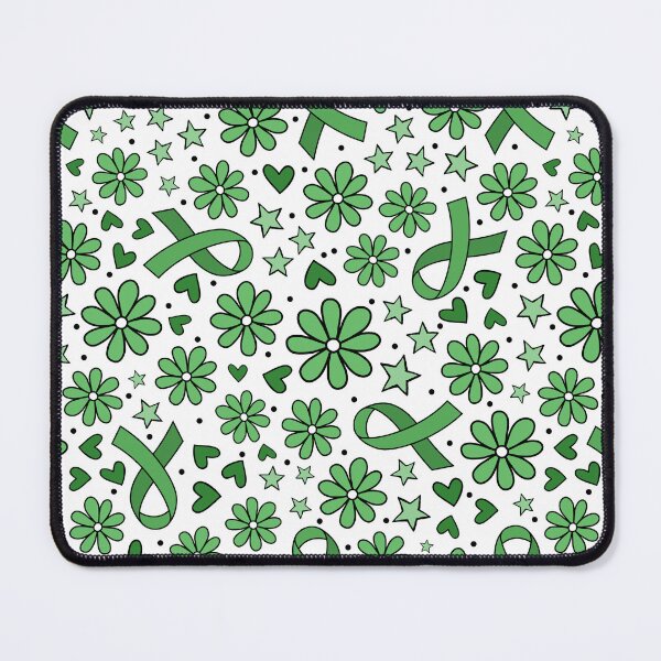 Item preview, Green Awareness Ribbon Floral designed and sold by KrisInStitches.