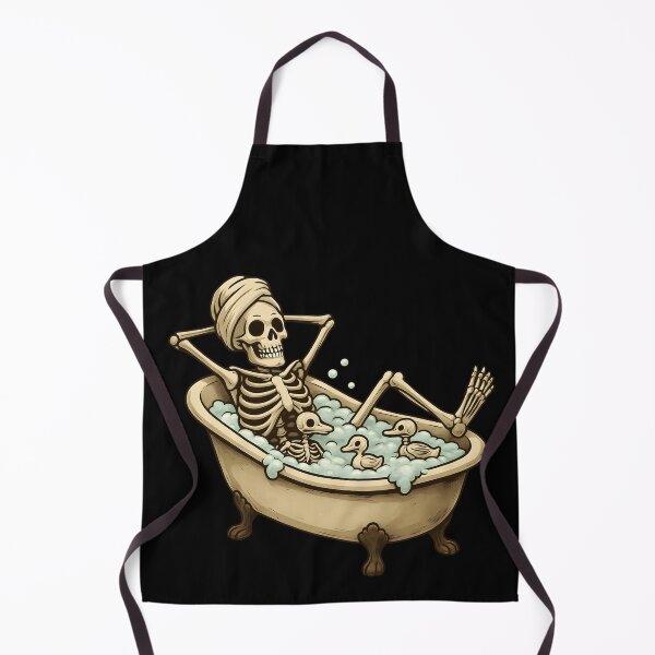 Item preview, Skelly the skeleton having a spa day designed and sold by Relatable Tees.