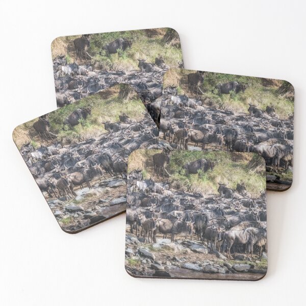 Item preview, Great Migration Waiting On Shore Kenya designed and sold by PhotoArt by Joan Carroll.