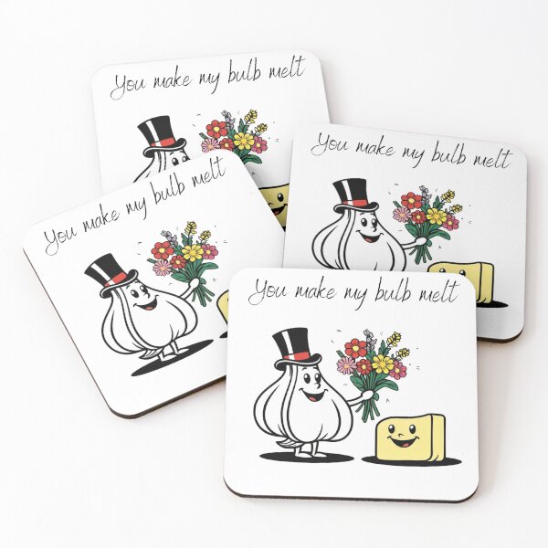 Item preview, You Make My Bulb Melt – Cute Garlic & Butter Pun designed and sold by SedaWear.