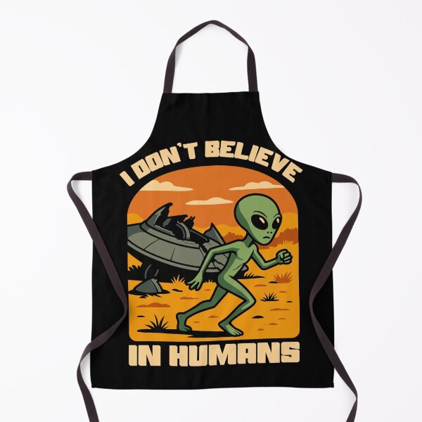 Item preview, Funny Alien Escape – I Don’t Believe in Humans Sci-Fi Design designed and sold by Serbin.