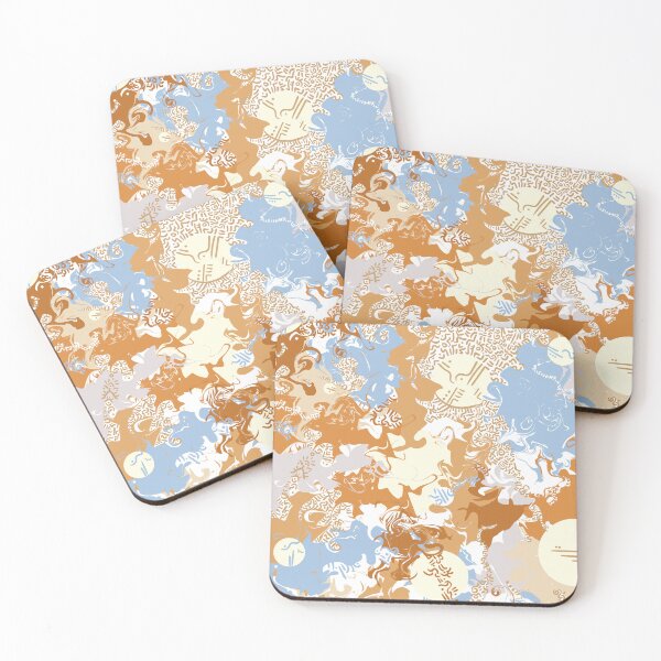 Item preview, Soft earthy pattern patches designed and sold by Md_Openworld.