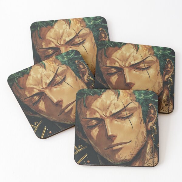 Item preview, Portrait of a Swordsman - Zoro Glam in Green designed and sold by KokoroCreations.