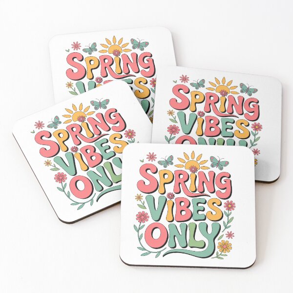 Item preview, Spring Vibes Only – Retro Floral Typography Design designed and sold by EpicMediaShop.
