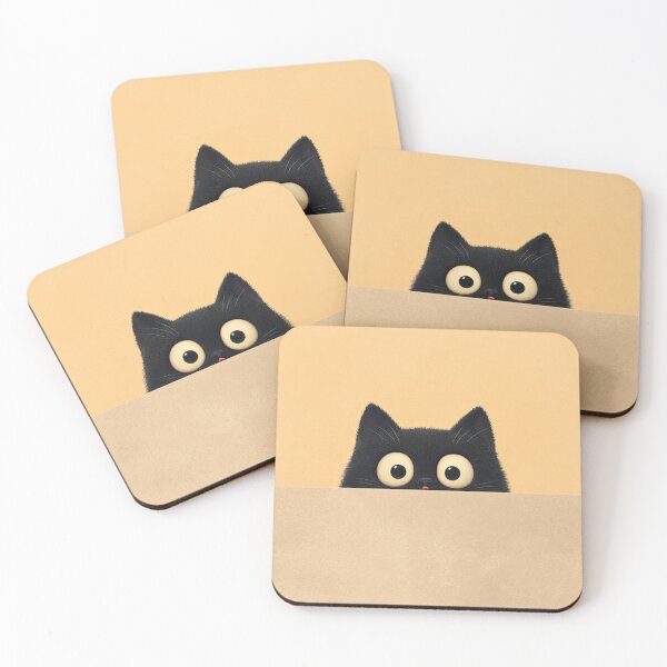 Item preview, Cat Eyes with Humor on Colored Frame designed and sold by Piotrek0001.