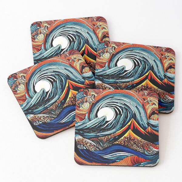 Item preview, Sea Mounts in stormy sea designed and sold by George Hutton Hunter.