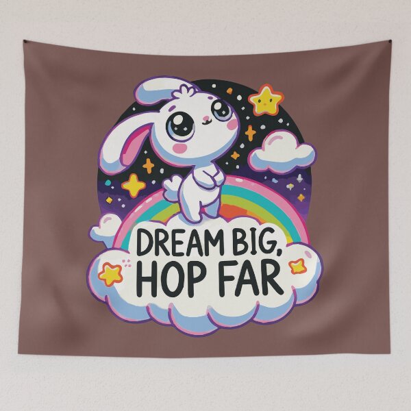 Item preview, Dream Bunny – Dream Big, Hop Far designed and sold by winaidigidesign.
