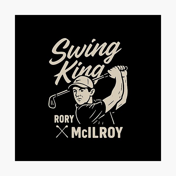 Item preview, Swing King Rory McIlroy: Minimalist Golf Art designed and sold by zzz888.