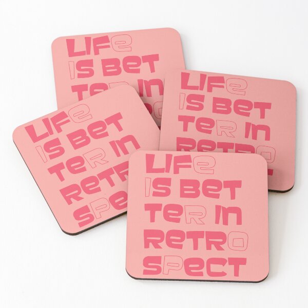 Item preview, Life is  better in retrospect typography gift for retro design lovers designed and sold by trefail.