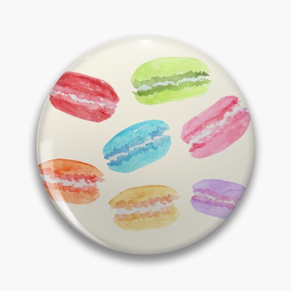 Item preview, Macaron Rain – Cute Pastel Dessert Pattern designed and sold by Katherine Ann.