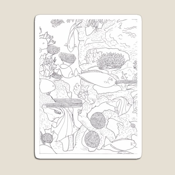 Item preview, Aquarium (reef) designed and sold by gwencannonart.
