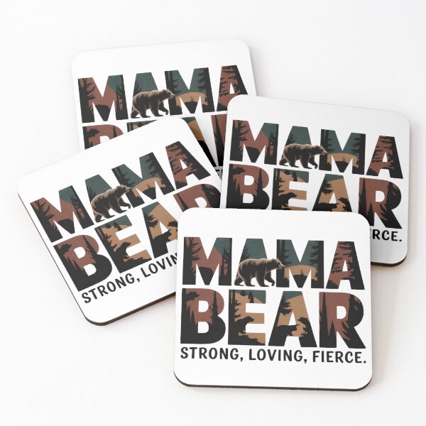 Item preview, Mama Bear – Strong, Loving, Fierce Nature Quote designed and sold by EpicMediaShop.