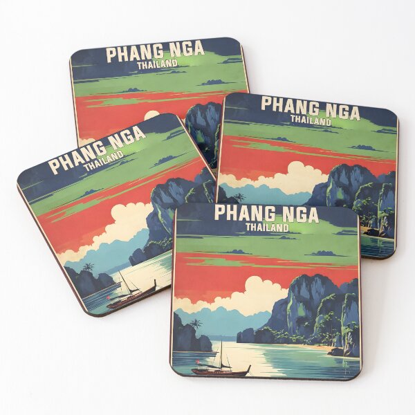 Item preview, Phang Nga Thailand Vintage Retro Travel Tourism designed and sold by TravelersGems.