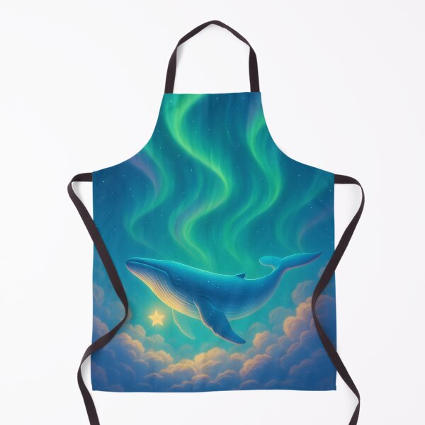 Item preview, Aurora Drift – Surreal Whale Floating Above the Clouds designed and sold by Patternicity.