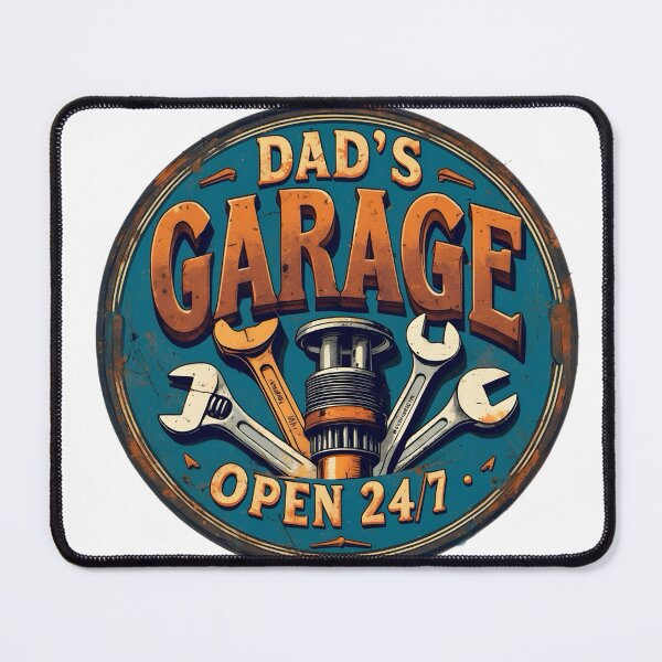 Item preview, Dad’s Garage Open 24/7 Design designed and sold by unboxdesign.