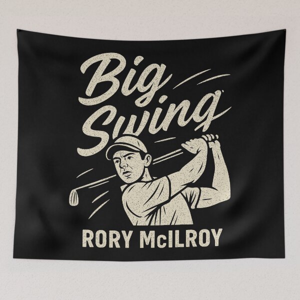Item preview, Rory McIlroy: Big Swing Golf Art designed and sold by zzz888.