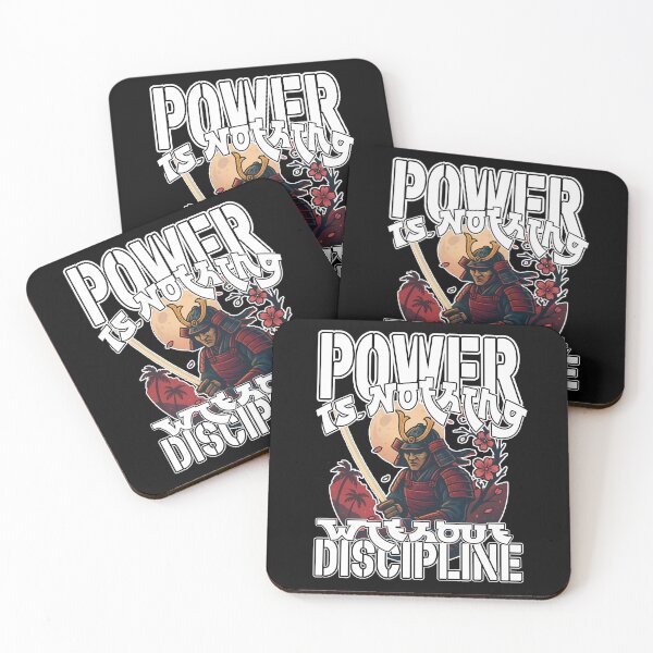 Item preview, POWER IS NOTHING WITHOUT DISCIPLINE martial arts samurai kung fu fight sports warrior  designed and sold by Jt41.