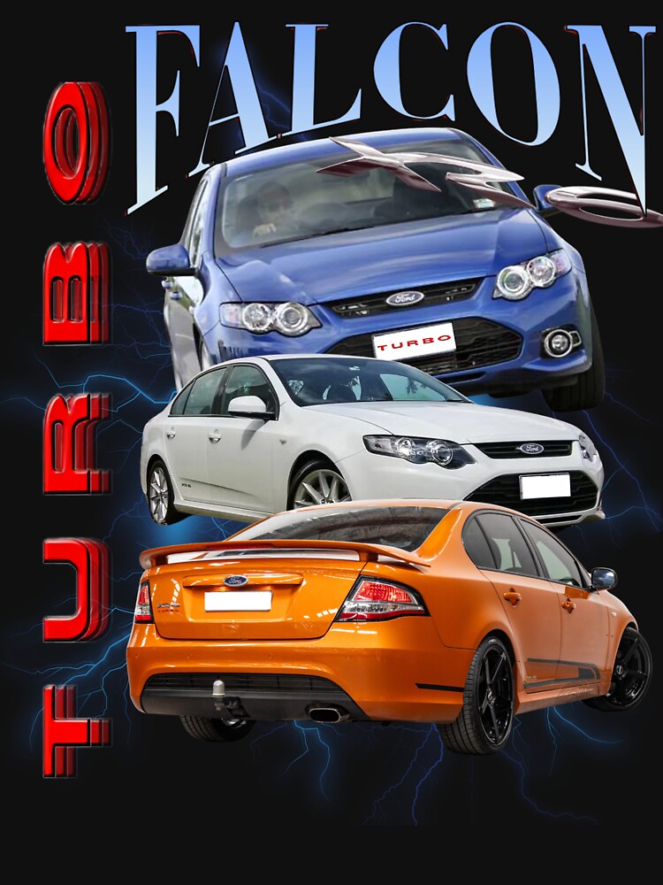 Thumbnail 7 of 7, Classic T-Shirt, Ford FG XR6 Turbo Falcon Vintage Design designed and sold by car-cartoons.